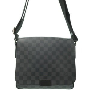 Louis Vuitton Damier Graphite Black District Shoulder Bag